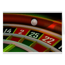 Roulette Rulet Casino Game Greeting Cards