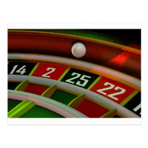 Roulette Rulet Casino Game Post Cards