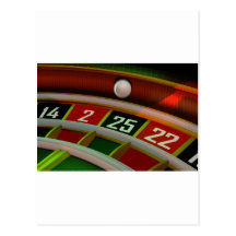 Roulette Rulet Casino Game Postcard