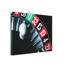 Roulette Wheel Wrapped Canvas Stretched Canvas Print