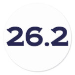 Round 26.2 Marathon stickers