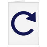 Round arrow card