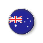 Round Australia Refrigerator Magnets