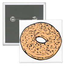 Round bagel pins