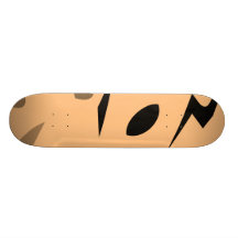 Round bagel skate deck