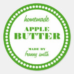 Round Dot Frame Jar Label Template Round Sticker