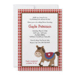 Round 'Em Up Western Horse Baby Shower Invitation