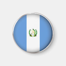 Round Guatemala Fridge Magnets