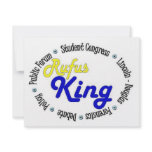 Round Oval Rufus King Debate/Congress/Speech invitations