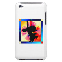 Round Peg in a Square Hole Skateboarder iPod Touch Case