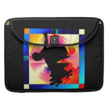 Round Peg in a Square Hole Skateboarder Sleeves For MacBook Pro