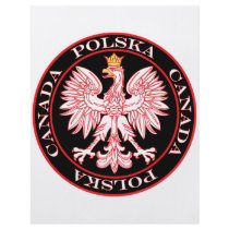 Round Polska Canada Red Eagle