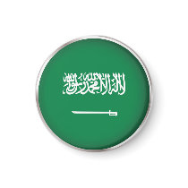 Round Saudi Arabia Refrigerator Magnets