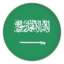 Round Saudi Arabia Stickers