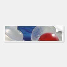 Round Sea Glass Bumper Sticker
