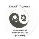 Round sticker