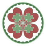 Round Sticker - Lucky in Love Hex