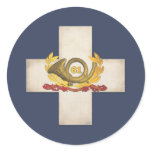 Round Sticker Sixth Corps Badge