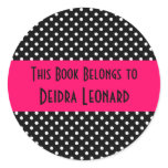 Round Sticker-This Book Belongs To