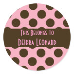 Round Sticker-This Book Belongs To