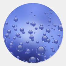 Round stickers " Water bubbles "