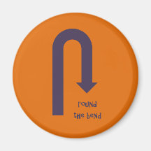Round the Bend Fridge Magnets