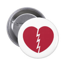 Round Valentine Break-Up Button © 2012 M. Martz