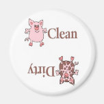 rounddirtypig refrigerator magnets