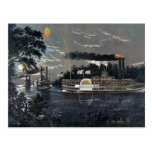Rounding a Bend on the Mississippi Steamboat Post Cards