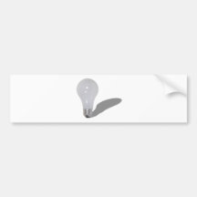 RoundLightbulb062210Shadows Bumper Sticker