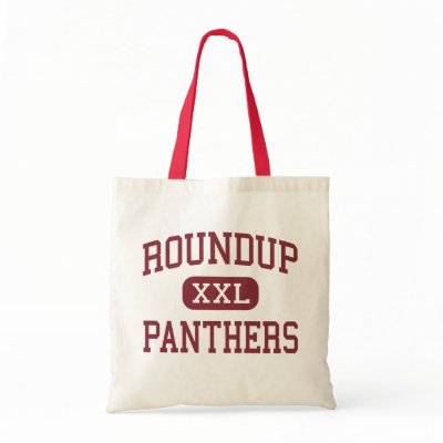 Roundup - Panthers - High School - Roundup Montana Canvas Bags by customteamsportswear