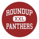 Roundup - Panthers - High School - Roundup Montana stickers