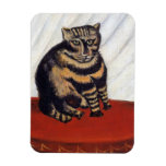 Rousseau - The Tiger Cat Rectangle Magnets