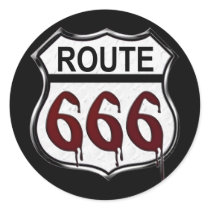 Route 666 stickers