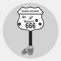 Route 666 stickers