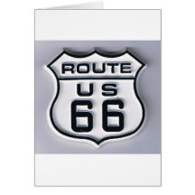 Route 66 3-D looking Greeting Cards