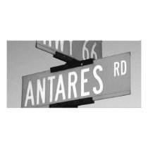 Route 66 and Antares Road Kingman AZ Photo Greeting Card