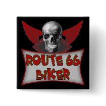 Route 66 Biker T shirts Gifts Buttons