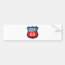 Route 66 bumper sticker