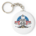 Route 66 Cowgirl Keychain