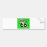 route 66 Green California1 Bumper Sticker