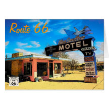 Route 66 Motel Card