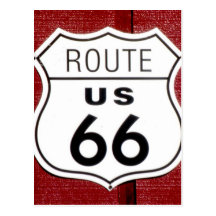 Route 66 Sign Postcard