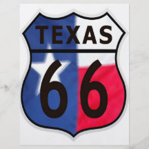 Route 66 Texas Colour Custom Flyer