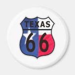 Route 66 Texas Colour Refrigerator Magnet