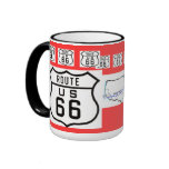 Route 66 Vintage Highway Sign mugs