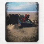 Row Boat Robot Mousepad