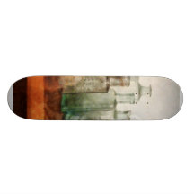 Row of Medicine Bottles Custom Skateboard