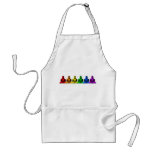 Row of Rainbow Buddhas aprons
