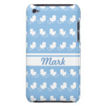 row of white ducks in blue iPod Touch Case-Mate casemate cases
